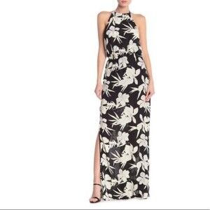 Show me your Mumu floral halter neck backless maxi dress size XXS